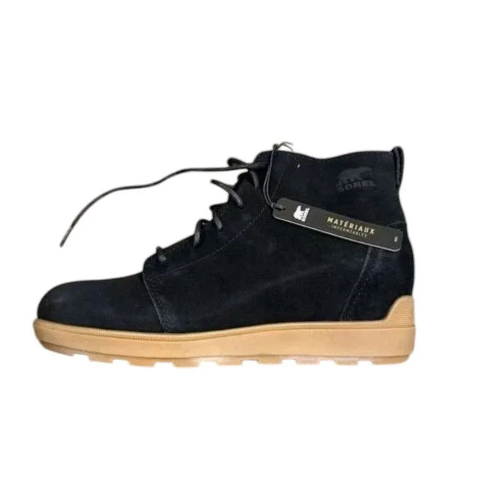 Sorel Women's Evie II Lace Waterproof Bootie Black Gum 2 NWB Size 9.5‎